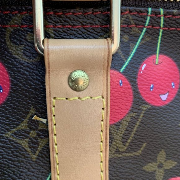 βSOLDβ π Louis Vuitton Cherry Keepall 45 Cerises Weekend Monogram bag Murakami - Picture 8 of 16